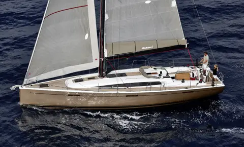 Representative photograph of a Dehler boat