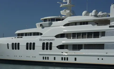 Representative photograph of a Feadship boat