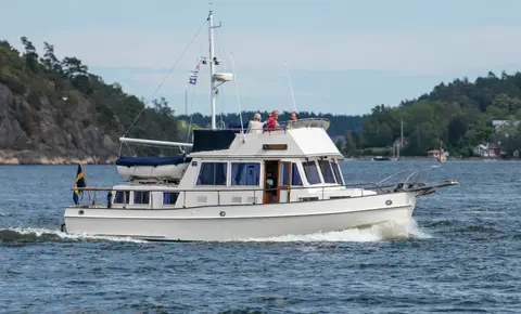 Representative photograph of a Grand Banks Yachts boat