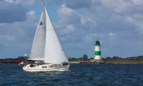 Representative photograph of a Hallberg-Rassy boat