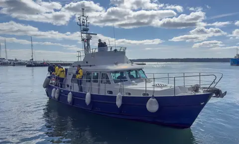 Representative photograph of a Hardy Marine boat