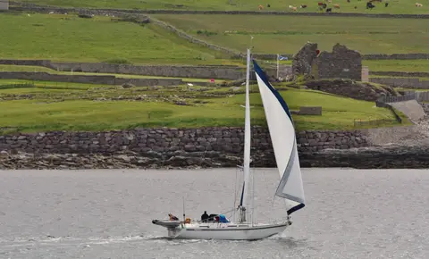 Representative photograph of a Moody boat